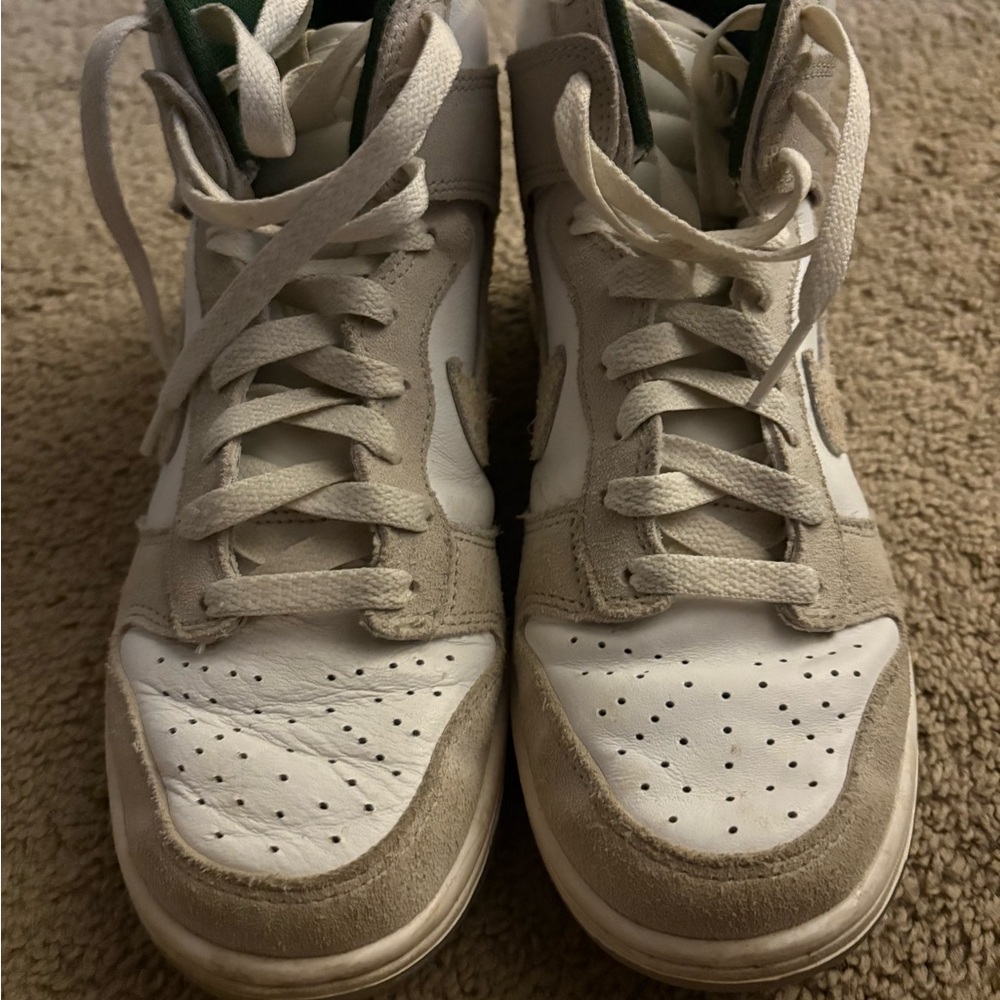 Jordan Kids Shoes in White and Tan